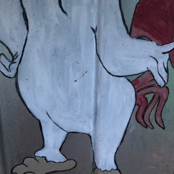 Wall art inside/outside on metal board. - Picture 4 of 5